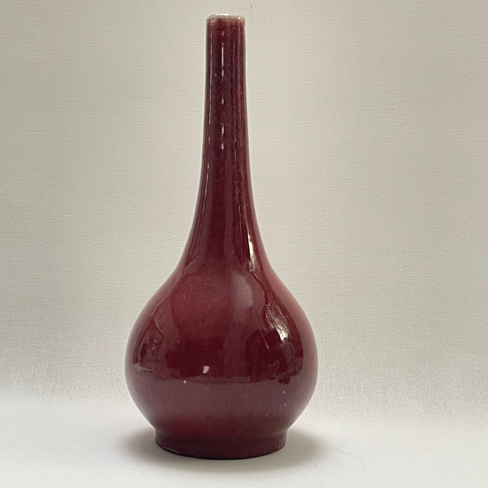 Chinese ox blood bottle vase