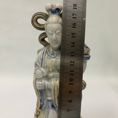 Chinese Porcelain Wall Vase, 18.5cm，age wear