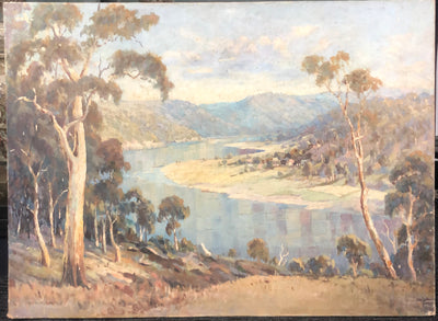 Australian Oil Painting On Canvas By Henri Nolt (1900-1965)