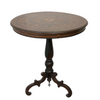 Antique French Mahogany Marquetry Tripod Tilt-top Table, 19th Century.