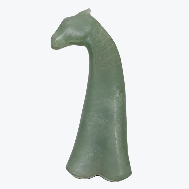 Mogul chrysoprase sword handle, 18th century