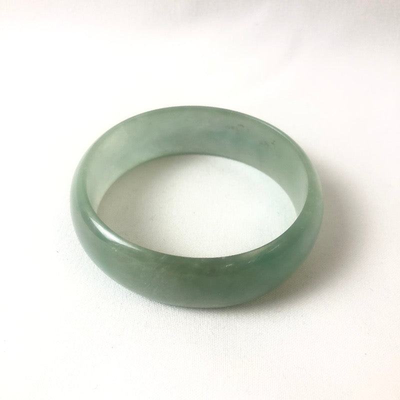 Chinese Jadeite Oval Bangle, 4.8-5.8cm