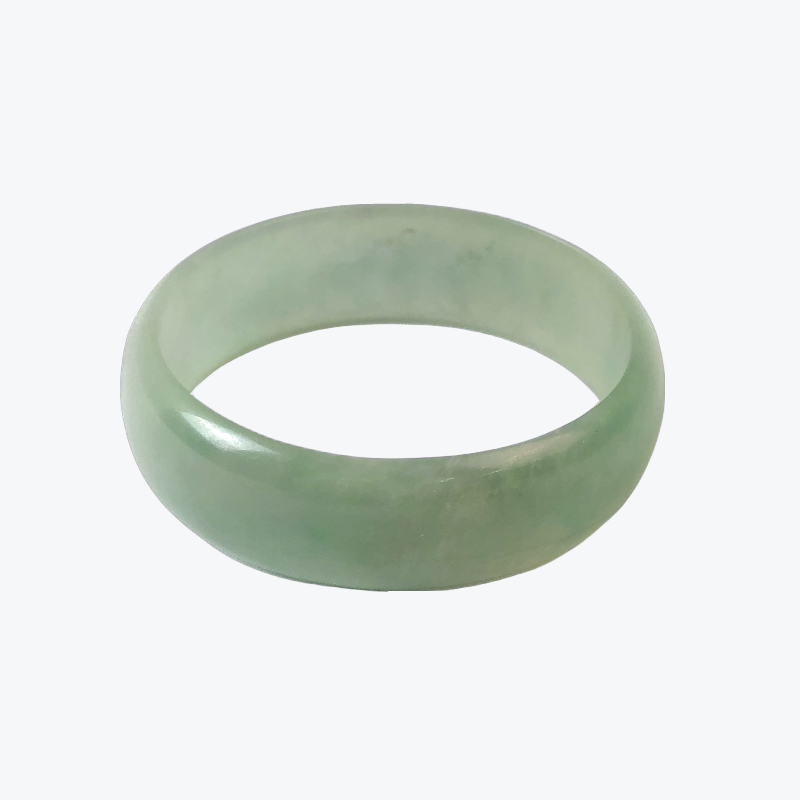 Chinese Jadeite Oval Bangle, 4.8-5.8cm