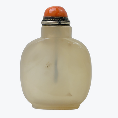 Chinese Agate Snuff Bottle, 19th Century, 玛瑙烟壶
