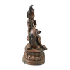 Chinese Gilt and Lacquered Bronze Guanyin on Lion