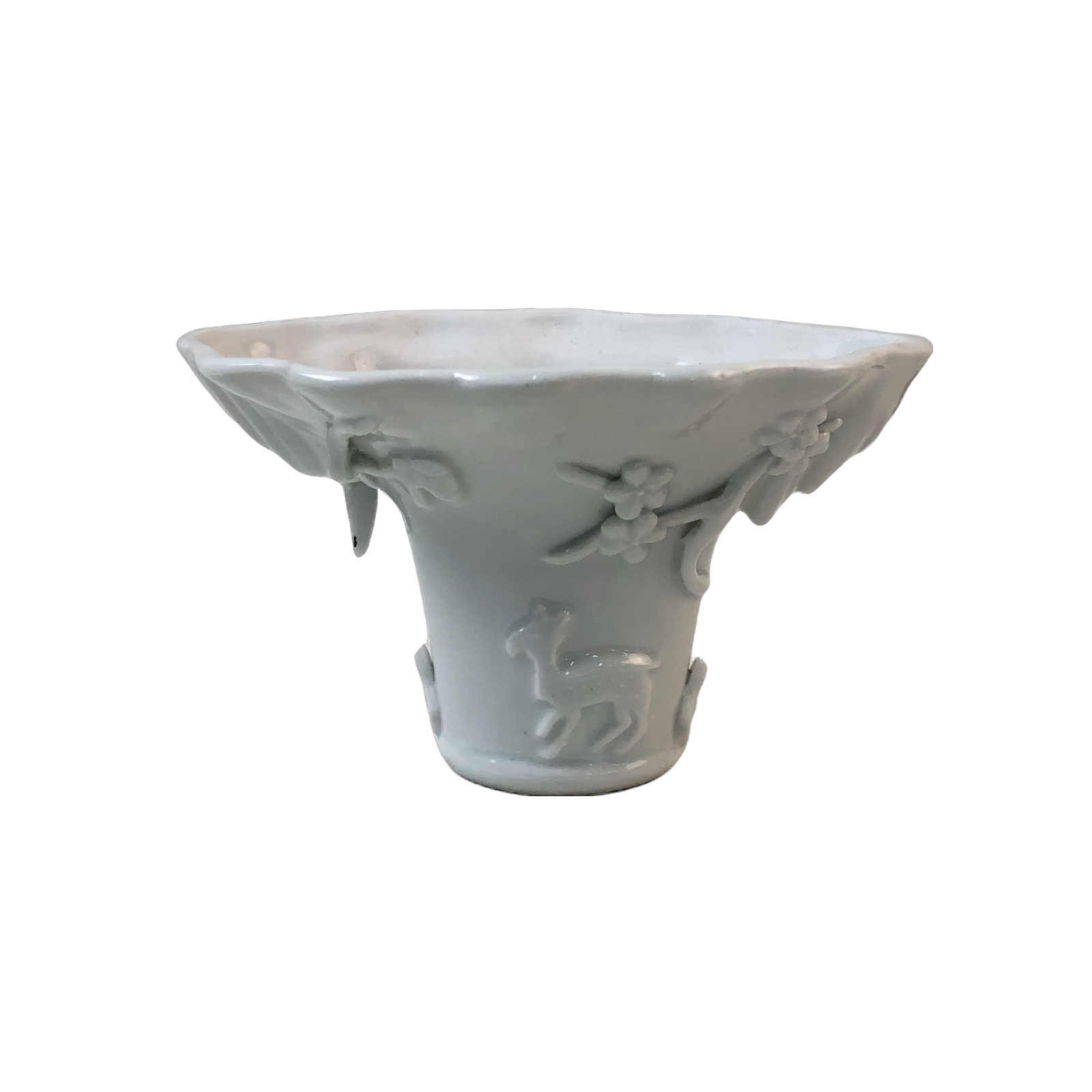 Chinese Blanc De Chine Libation Cup, 19th Century